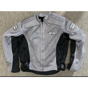 JOE ROCKET BALLISTIC SERIES ARMORED BLACK GRAY MOTORCYCLE MOTO JACKET Men's M